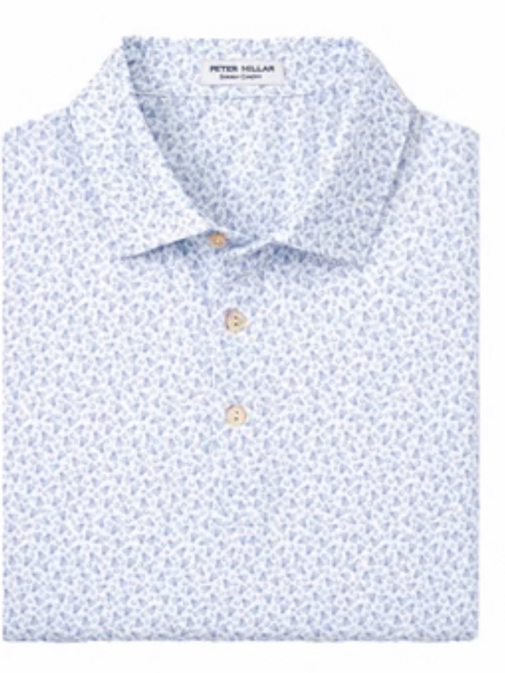 Peter Millar "Birdie Time" Performance Polo! Blue/White - XL - NWT & Sealed
